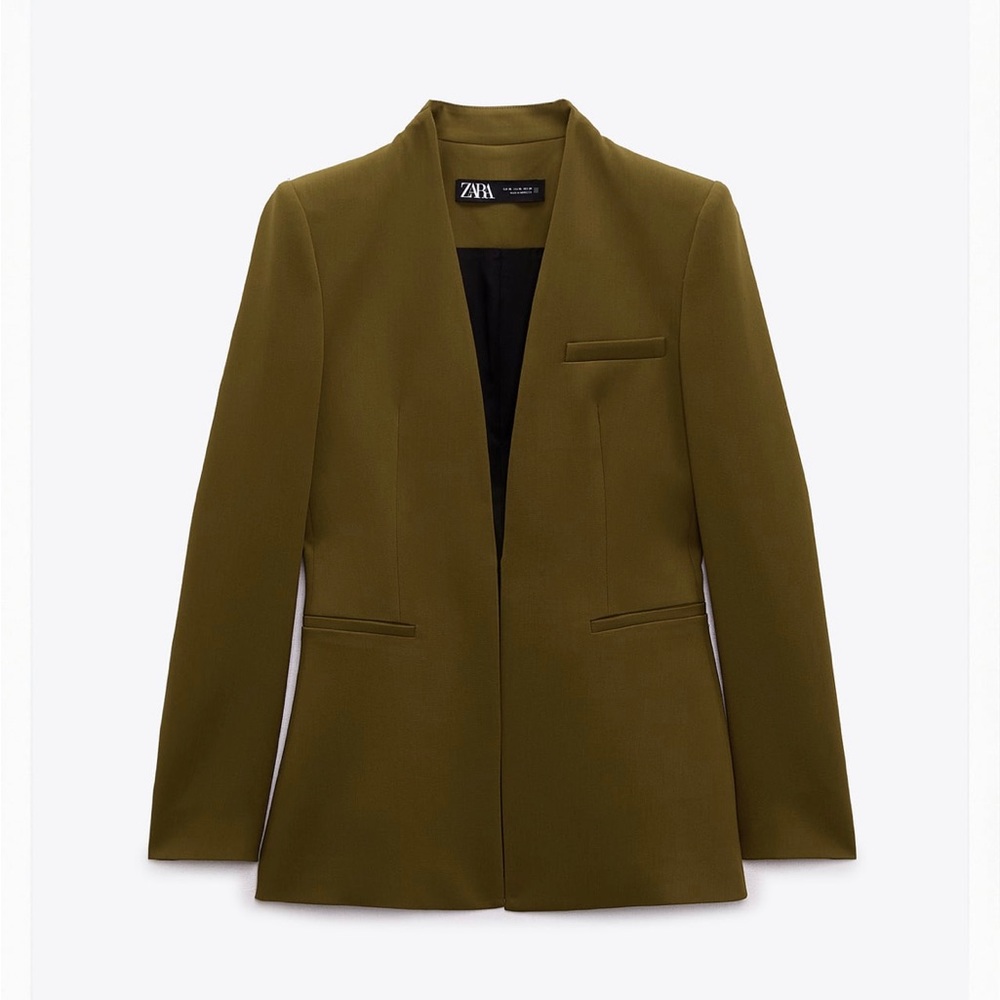 Zara pants suit in olive green